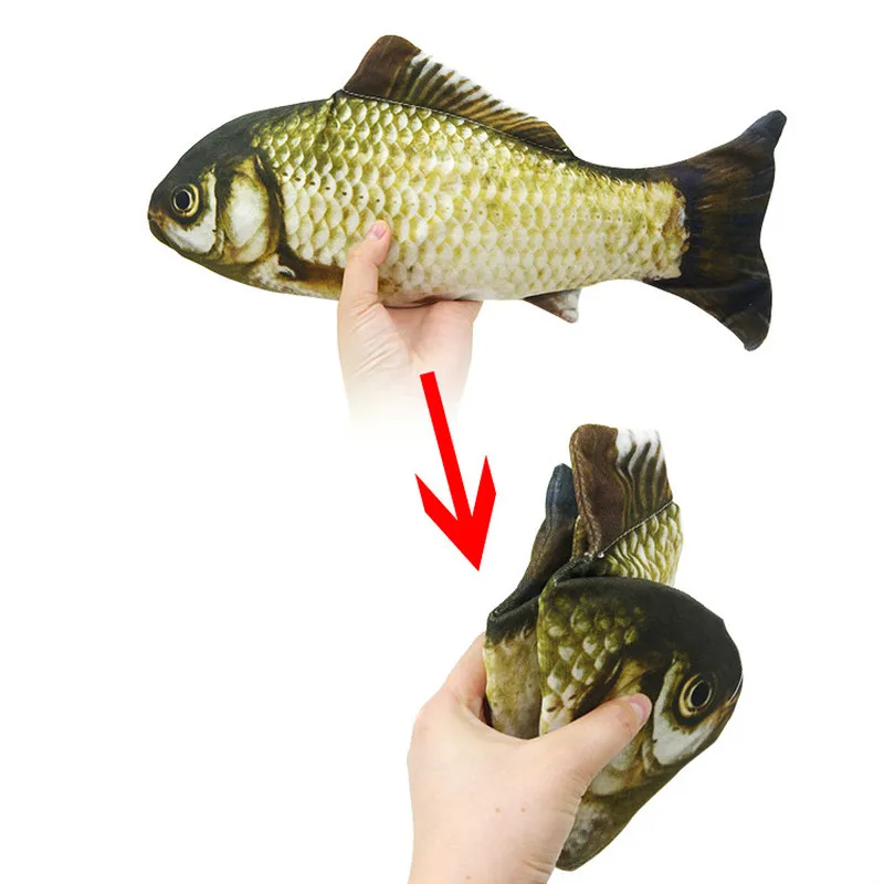 

37cm New Appearing Fish Magic Tricks Close Up Magic Fish Appearing From Card Case Magia Gimmick Funny Magic Fish For Magicians