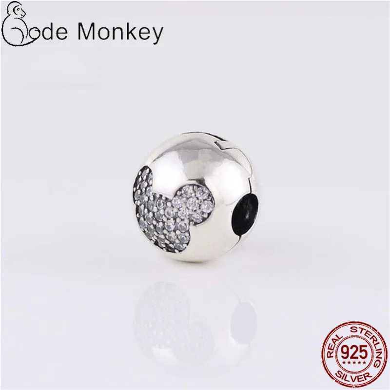 CodeMonkey 2020 New MIKY Ear Beads Fit Original Charms Bracelet 100% Real Sterling Silver Pendant For Women DIY Jewelry CMS1524 | Украшения