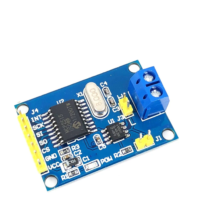 1 шт. MCP2515 CAN-шина модуля TJA1050 приемник SPI для 51 MCU контроллер рычага модуль |