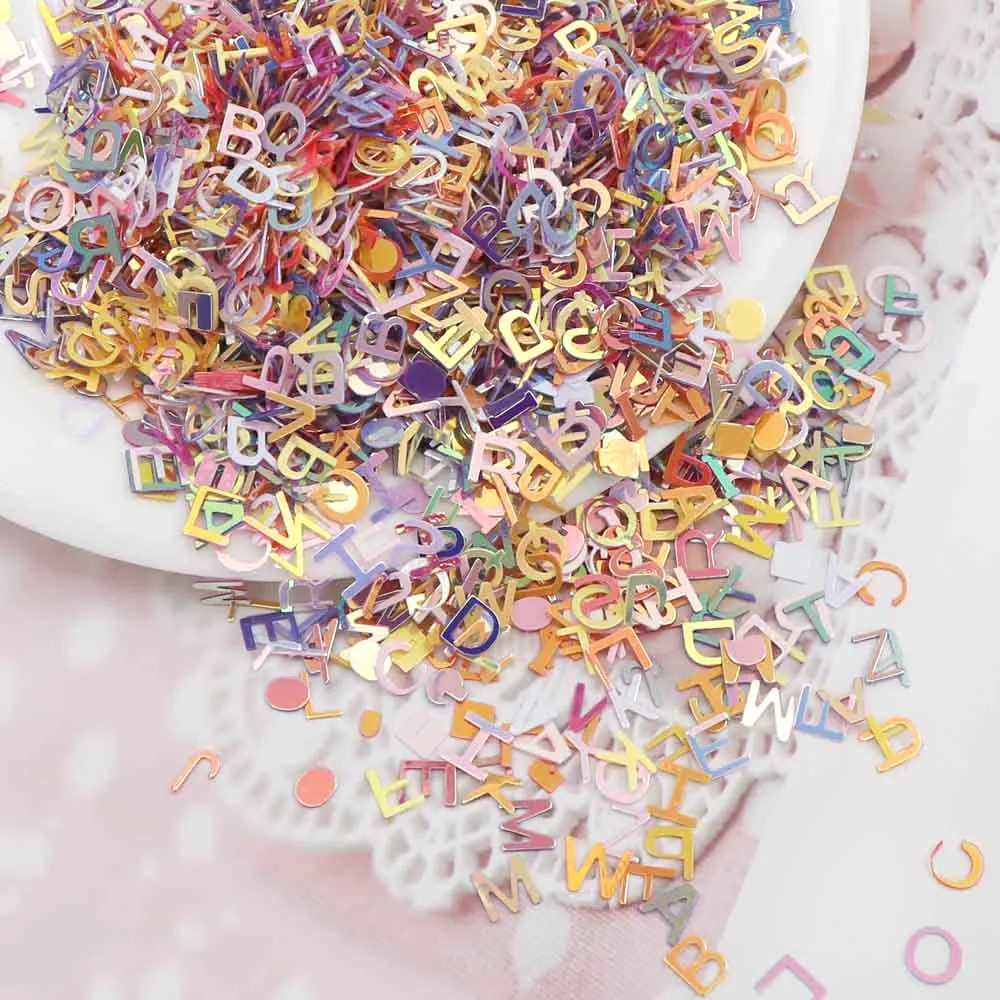 

15g/bag Colorful Shell Sequins Round Stars Shapes Brilliant Glitter PVC Loose Nail Sequin Wedding Decoration Craft Confetti For