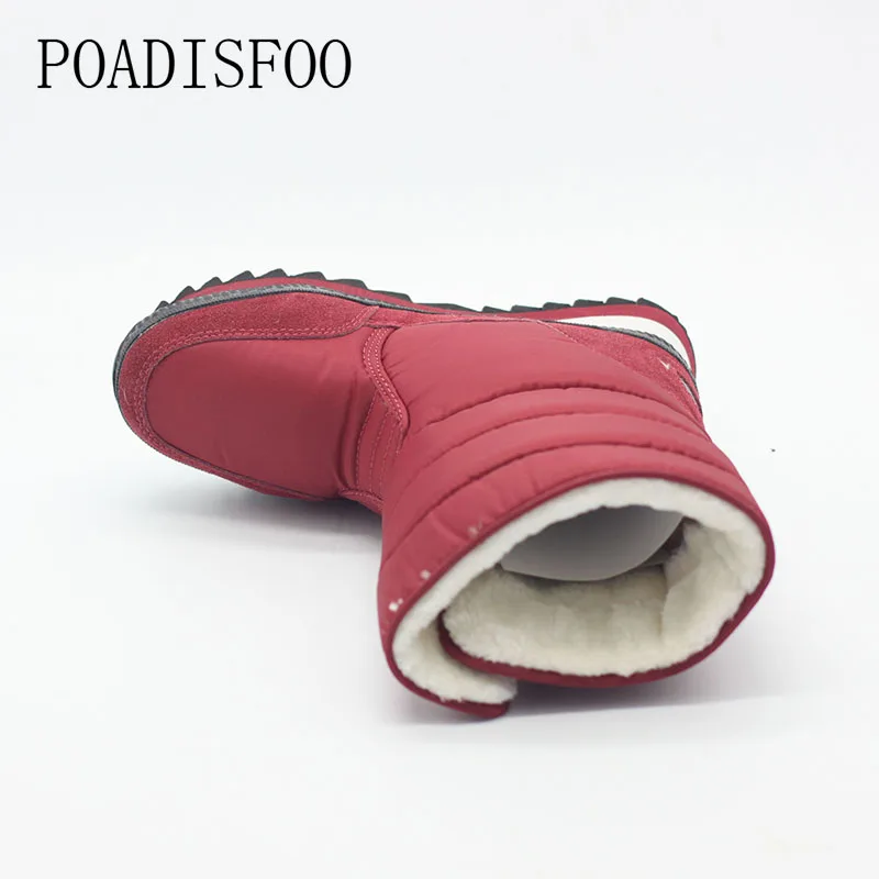 HOKSVZY/2020 г. рождественские подарки зимние женские ботинки белые размера плюс