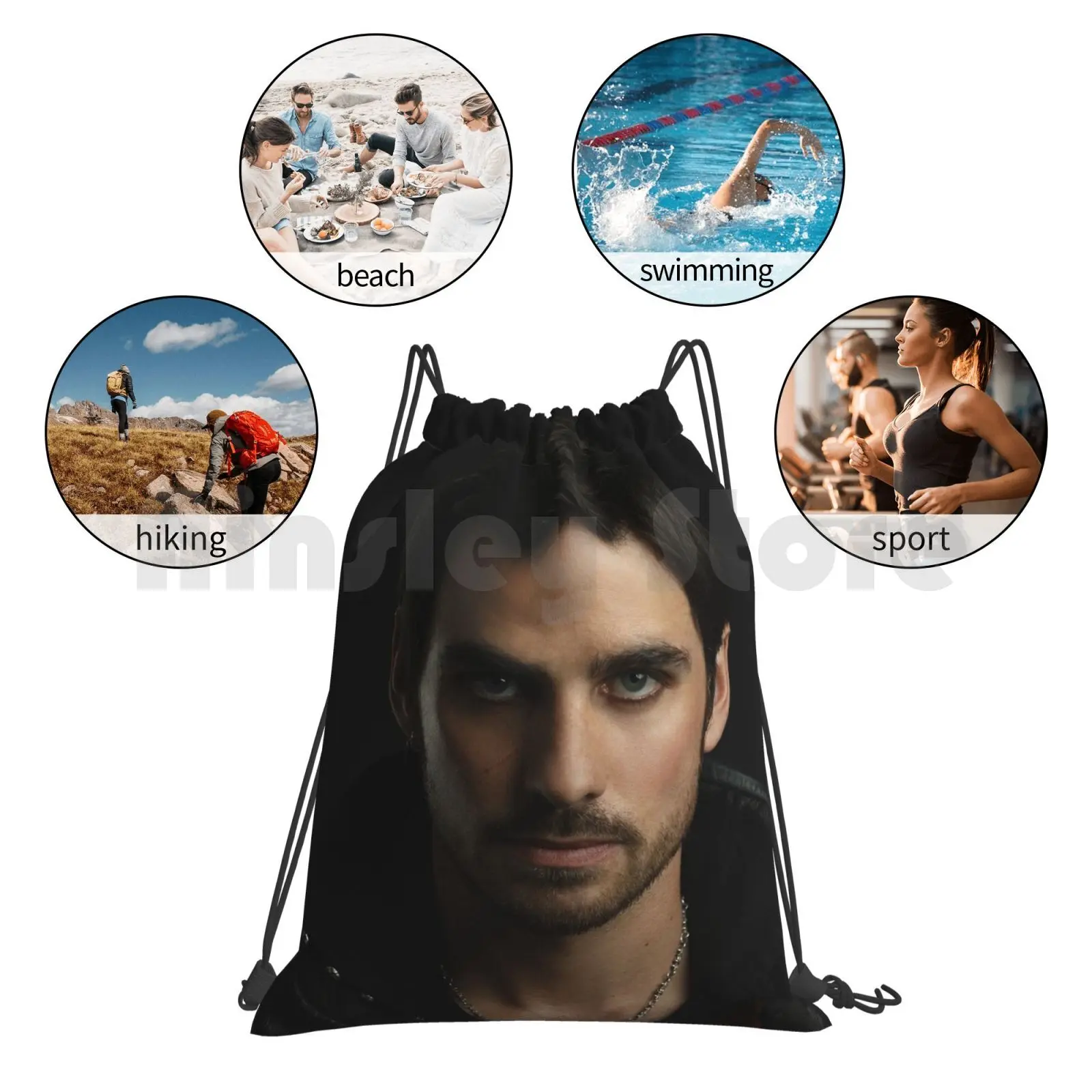 Рюкзак Colin Oɽonoghue с крючком в виде капитана сумка на шнурке для верховой езды