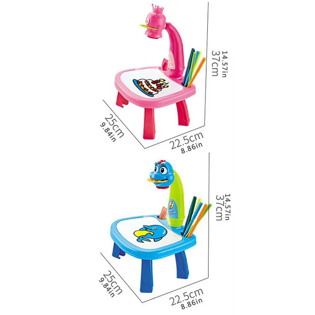 

New Intelligent Projector Painting Table Drawing Toys Arts Crafts Projection Painting Board Desk Learning Toy For Toddler Gift