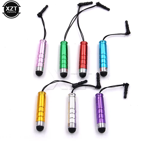 10 шт., мини-стилус с тонкими точками, универсальный емкостный экран, сенсорная ручка, стилус для умных ноутбуков, планшетов, ручек с пылезащитными заглушками