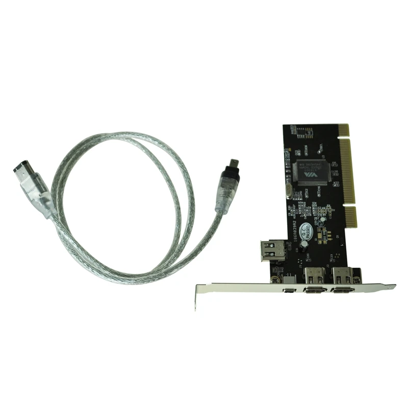 PCI FireWire IEEE 1394 3 + 1 карта порта 4/6 контактный кабель | Электроника