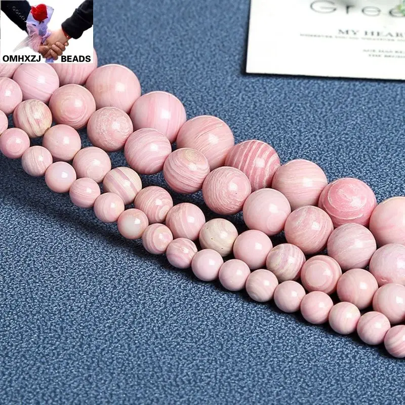 

OMH Wholesale JD157 6 8 10 12mm Natural Jewelry DIY Making Bracelet Necklace Natural AAA Shell Loose Spacer Round String Beads