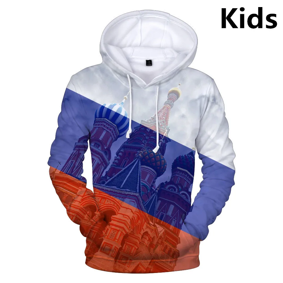 Детская толстовка с капюшоном на возраст от 3 до 14 лет 3d изображением