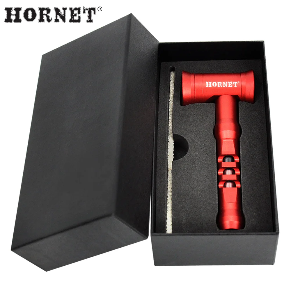 

HORNET Hammer Shape Glass Tobacco Pipe Metal Smoking Pipe With Glass Handle 135MM Herb Pipe Smoke Accessories