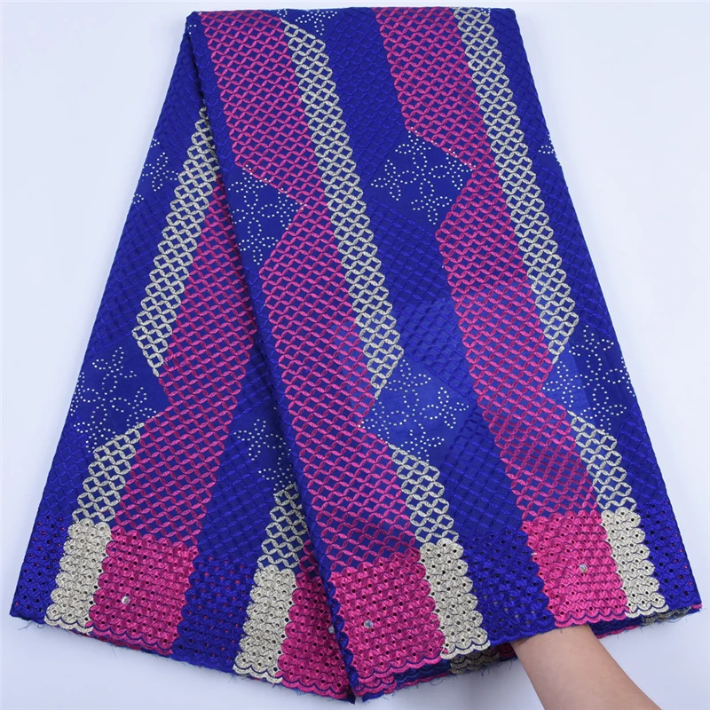 Новейшая Африканская Хлопковая сухая кружевная ткань многоцветная швейцарская