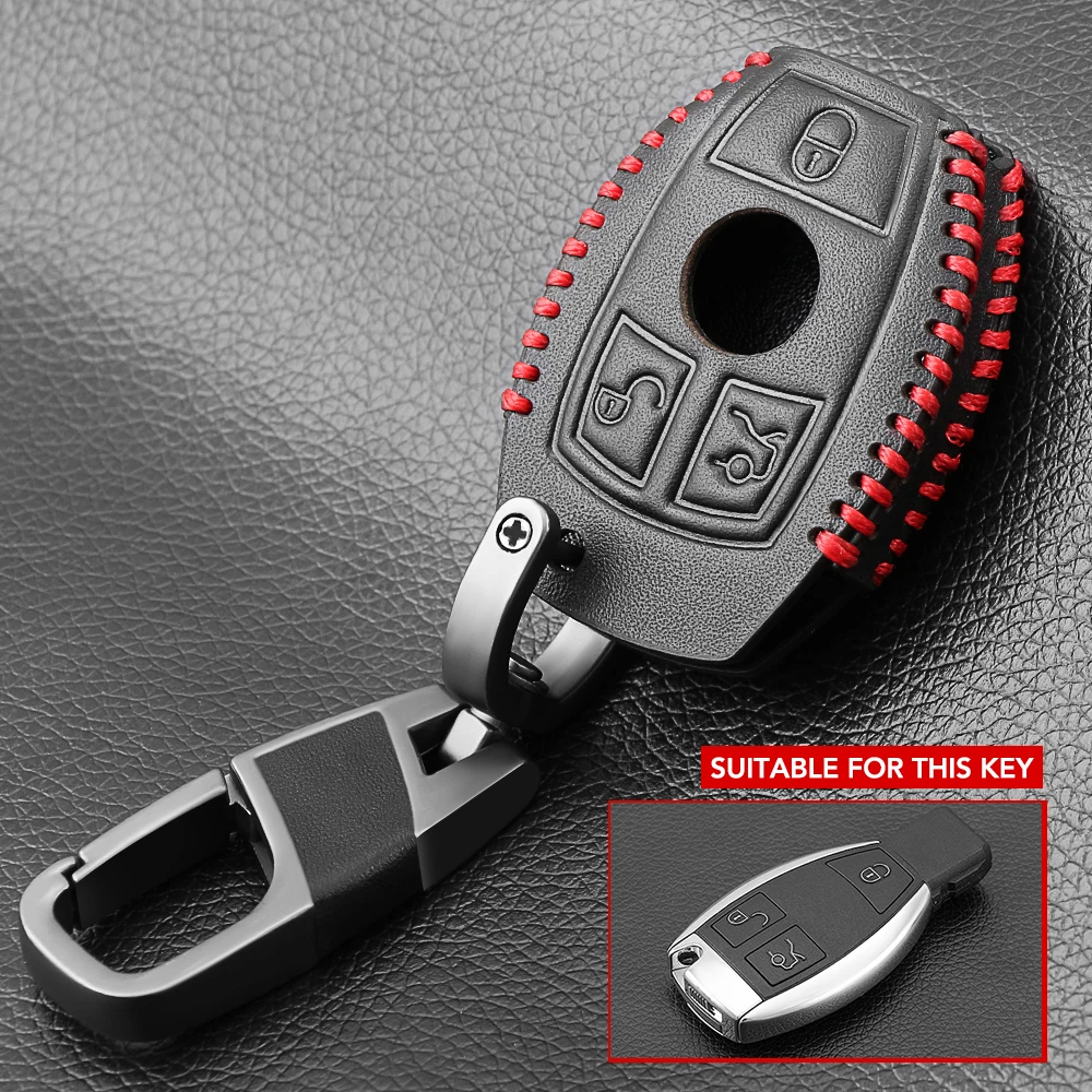 Автомобильный кожаный чехол для ключей защитный держатель Mercedes benz A B R G E S Class GLK GLA