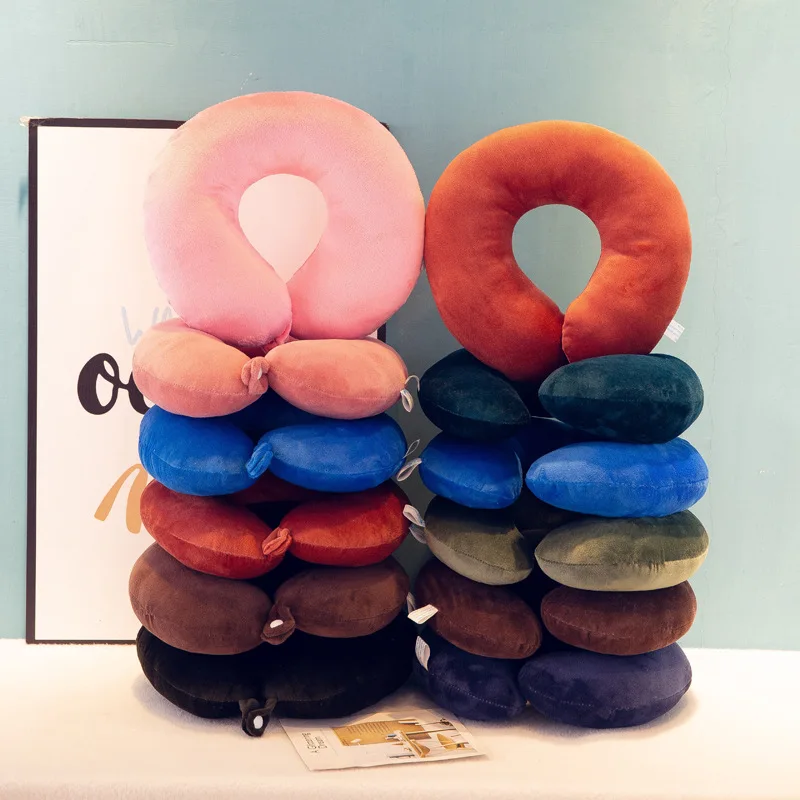 2020 новая подушка для шеи u образный мультяшный ворс офиса путешествия вождения