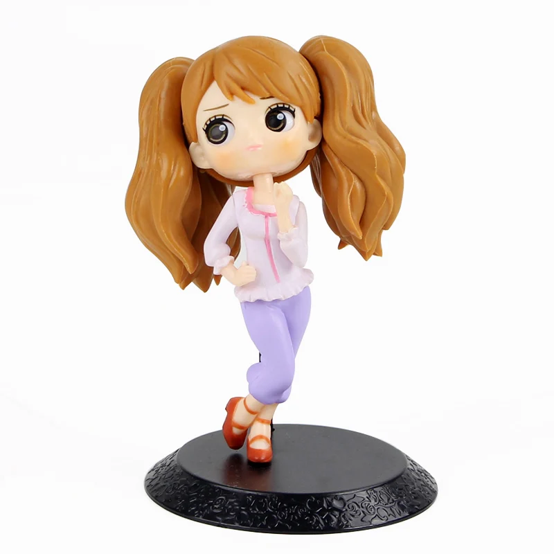 

11-15cm One Piece Figure Toys Q Posket Princess Nami Boa Hancock Rebecca Shirahoshi Vivi Pudding Reiju Koala Anime Model Dolls