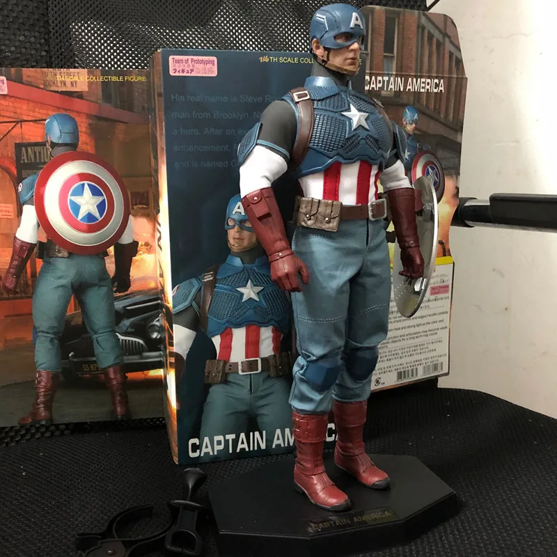 30cm New Style Movable Figure Captain America 1/6 Action Team of Prototyping American Figures Model Toy | Игрушки и хобби
