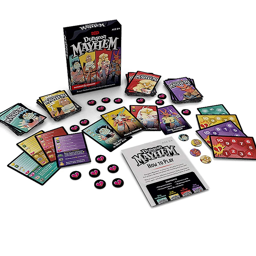 Новинка карточная игра Dungeones Mayhem Dungeonsing с драконами 120 карточных игрушек битва за