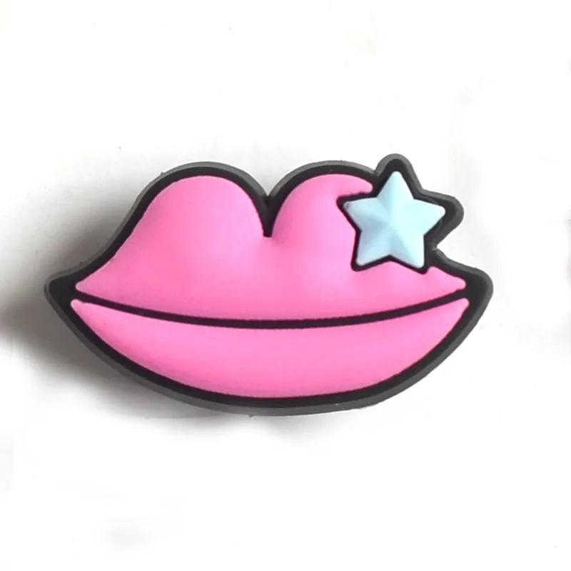 

1 Pcs Pvc Shoe Charm Animal Ball Cherry Lollipop Starfish Shoe Buckle Decoration New Hole Shoe Decoration Buckle Accessory