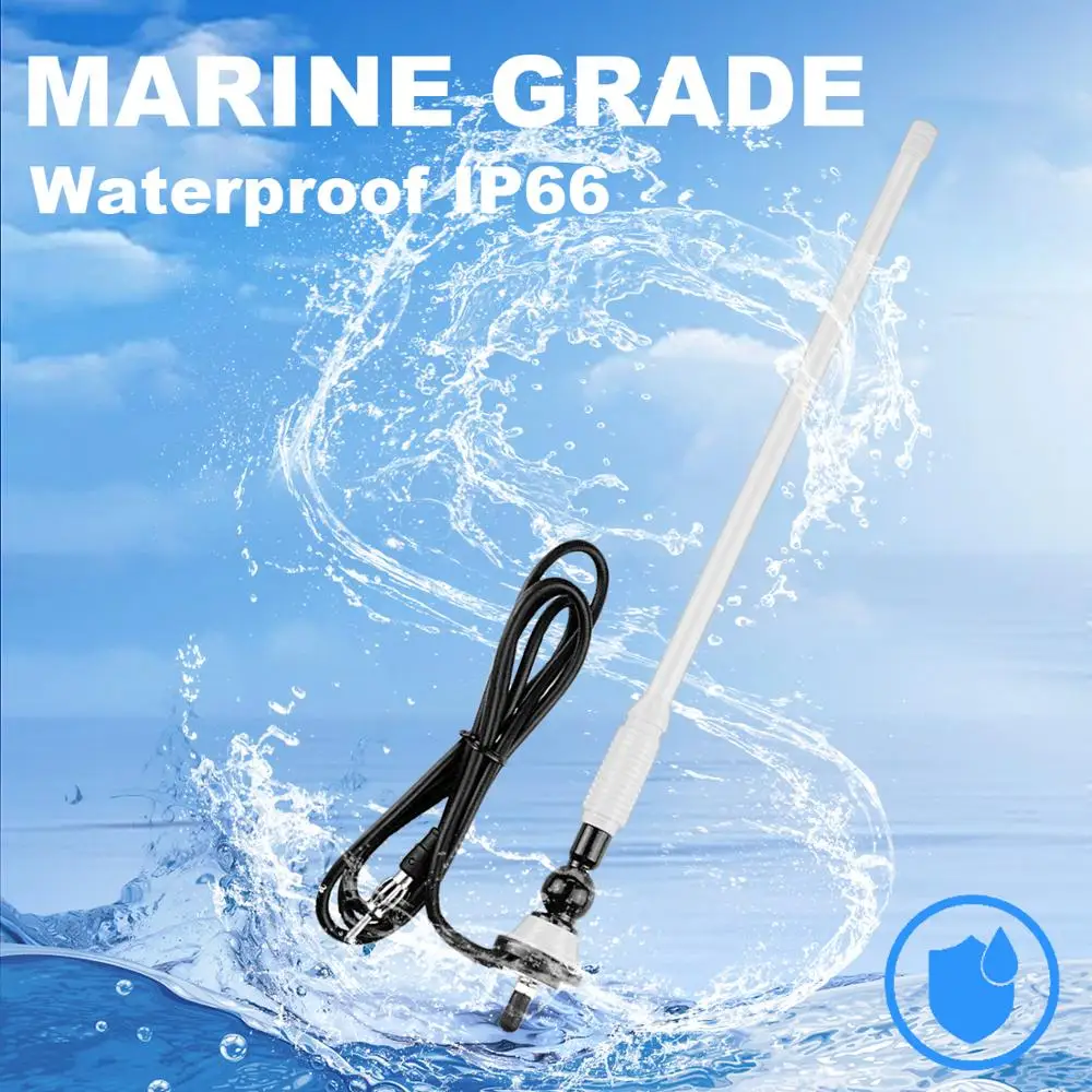 Bluetooth стерео аудио Системы морской радио + 2 Way 4 дюймовый Водонепроницаемый