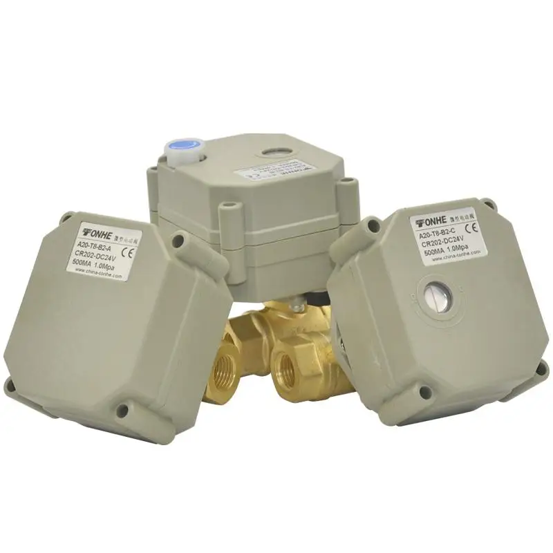 1/4 &quot 1 1/4&quot BSP/NPT моторизованный латунный шаровой клапан 2 способ компактные