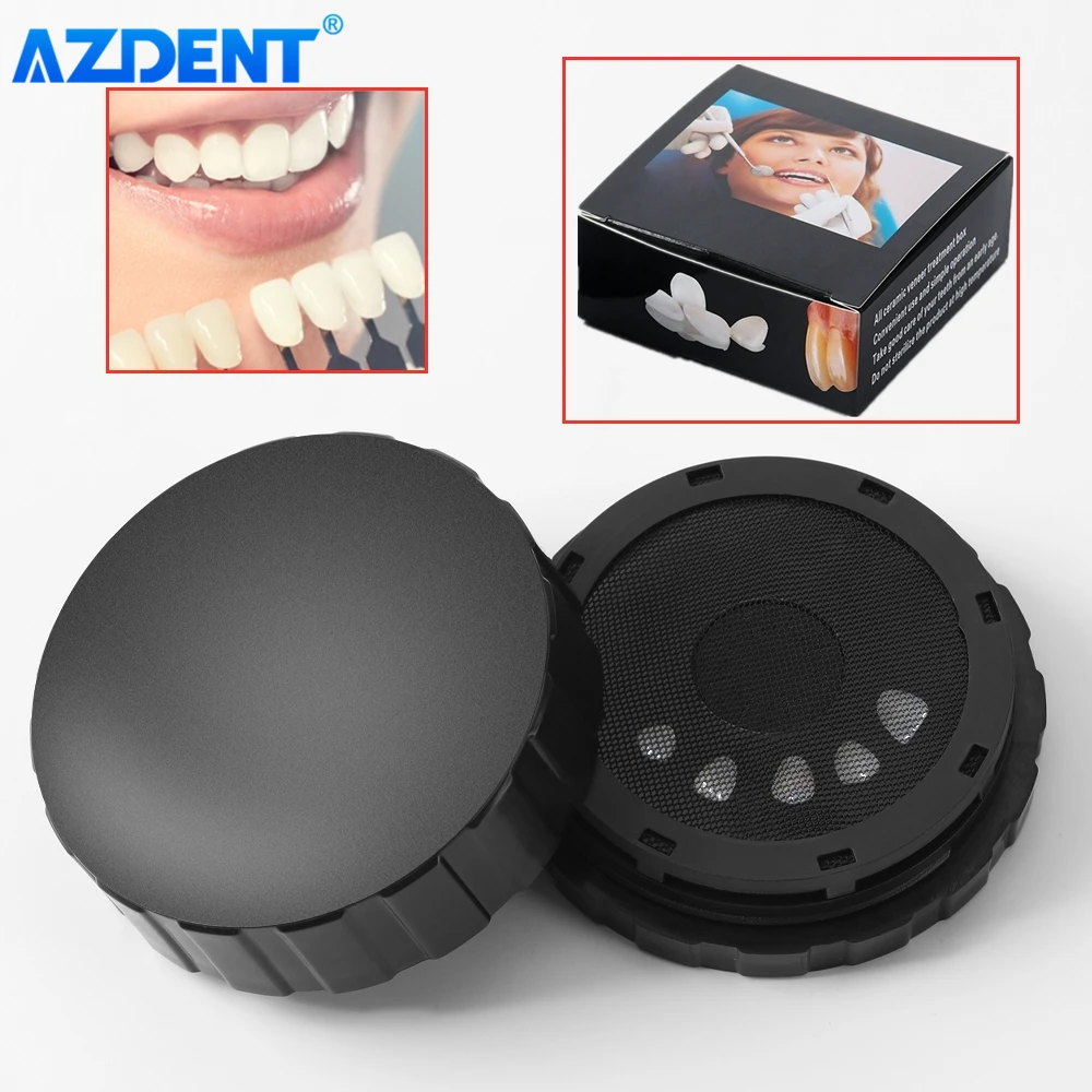 AZDENT Dental Veneer Pretreatment Patch Tooth Treatment Box All Ceramic Veneer Denture Storage Box for Dentists Dentistry