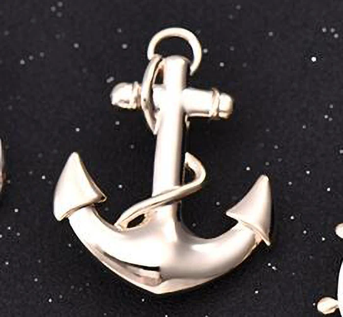 Gold Anchor OBN морской якорь парусник руль нагрудные булавки для мужчин броши булавка для воротника костюма корсаж одежда ювелирные броши - Окраска металла: Gold Anchor