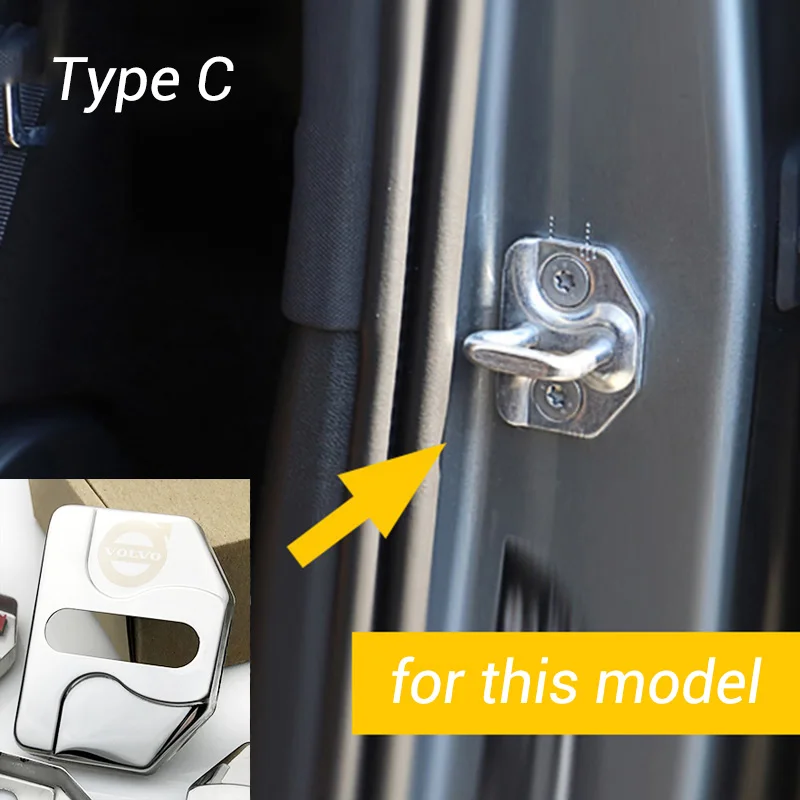 Для Volvo V40 V60 V90 S40 S80 S90 XC40 XC60 XC70 XC90 C30 замок крышки шапки защитные автомобиль-Стайлинг Нержавеющая сталь 2008