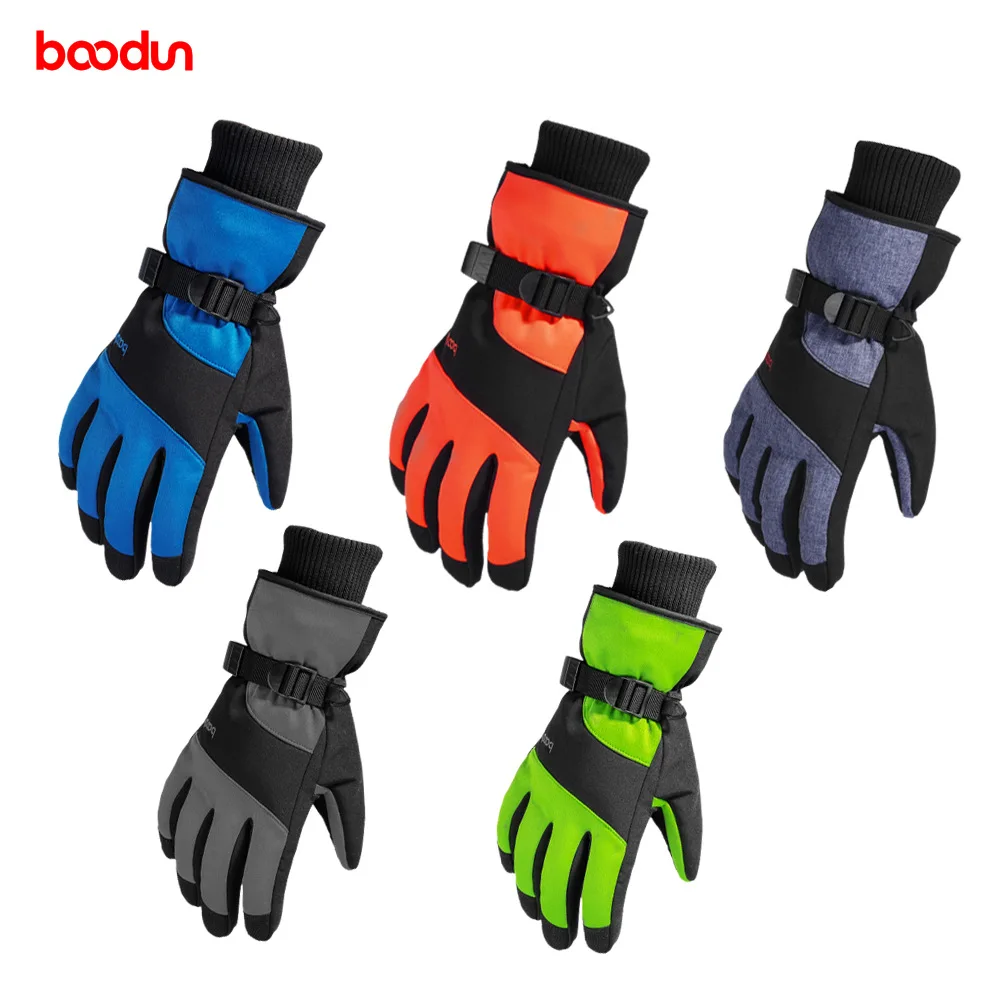 

Threaded Cuff Warm Ski Gloves New Type Of Windproof Waterproof Ski Gloves For Men And Women