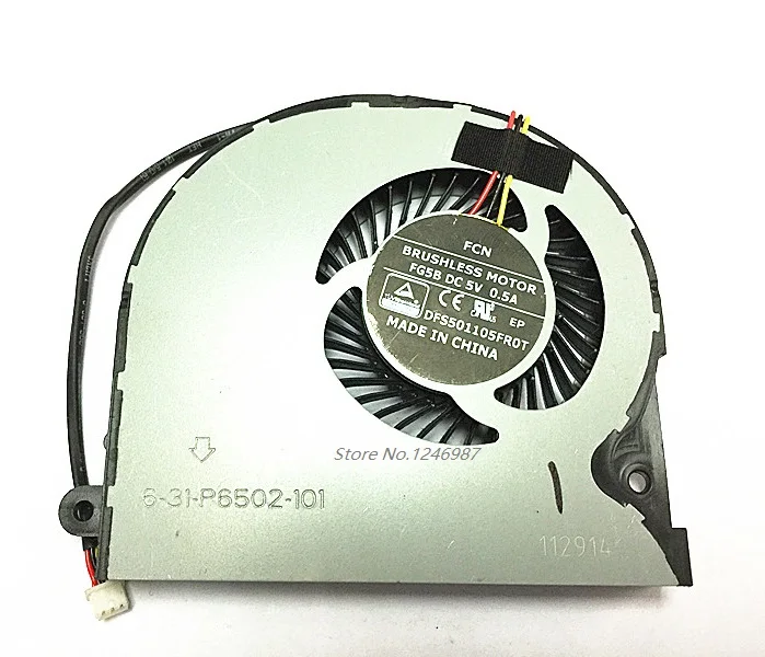 Оригинальный Новый охлаждающий вентилятор для ноутбука Clevo P650SE P650SA P651SE P651SG