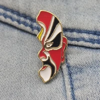 hot fashion vintage handsome mask enamel brooch drama mask brooches lapel pin suits bag accessories