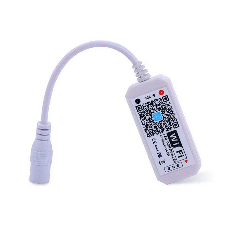 

1PC LED Controller Smart WiFi Controller LED Strip RGB Wireless Remote Control Music Voice Control Smart Control Accessories