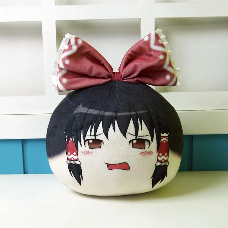 

TouHou Project Косплей Плюшевые игрушки Аниме Hakurei Reimu фигурка кукла мягкая подушка Yukkuri 30 см Мультяшные подушки для подарка