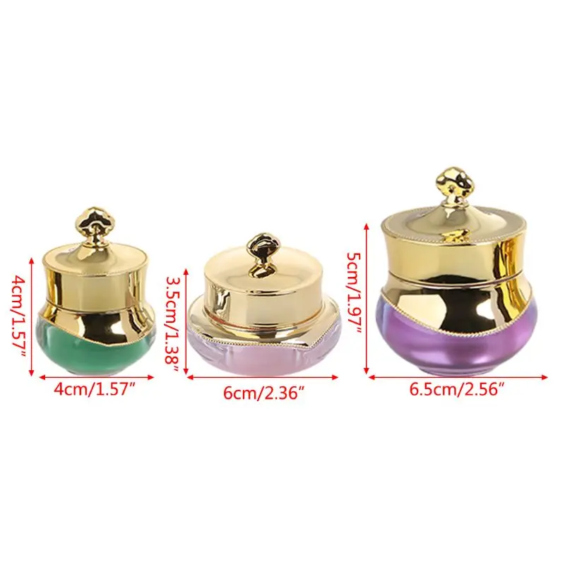 

Crown Shape Plastic Refillable Bottles Empty Pot Bottles Makeup Jar Travel Container