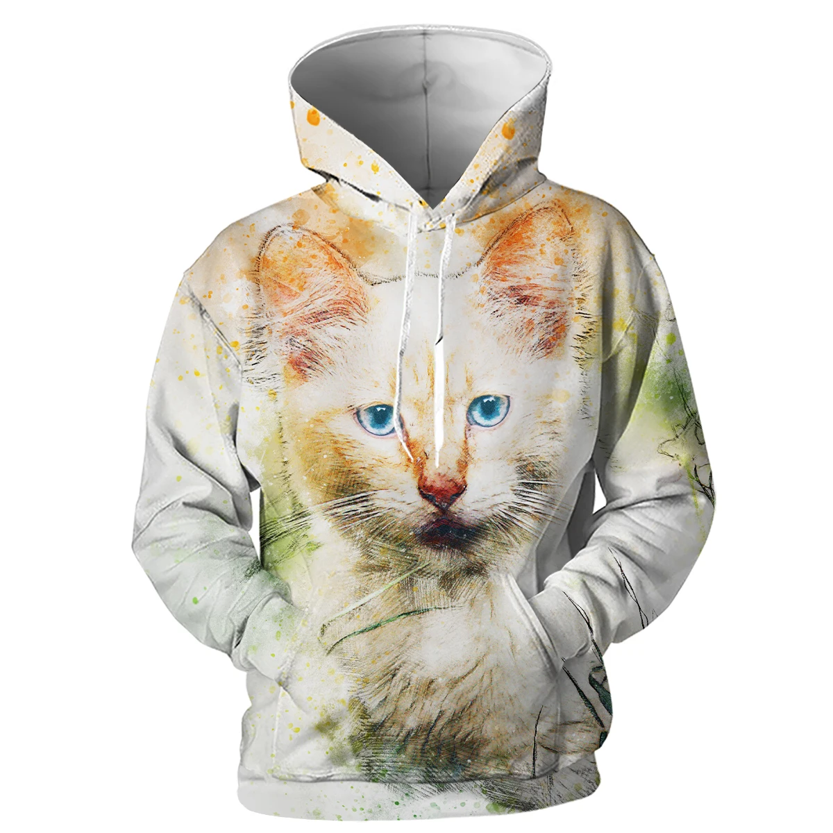 

Cloudstyle Fashion Cool Men Hip Hop Hoodies Casual Sweatshirts Streetwear Man Loose Pullover Printed Coat Male