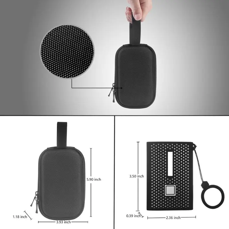 

2021 New EVA Storage Protective Case + Silicone Cover for Sam sung T7 Touch SSD External Solid State Drives Carrying Case Bag