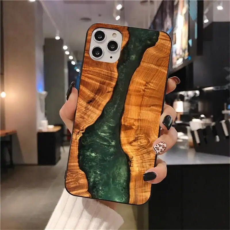 Полимерный деревянный мраморный Красочный мягкий чехол для телефона iphone 12 pro max 11
