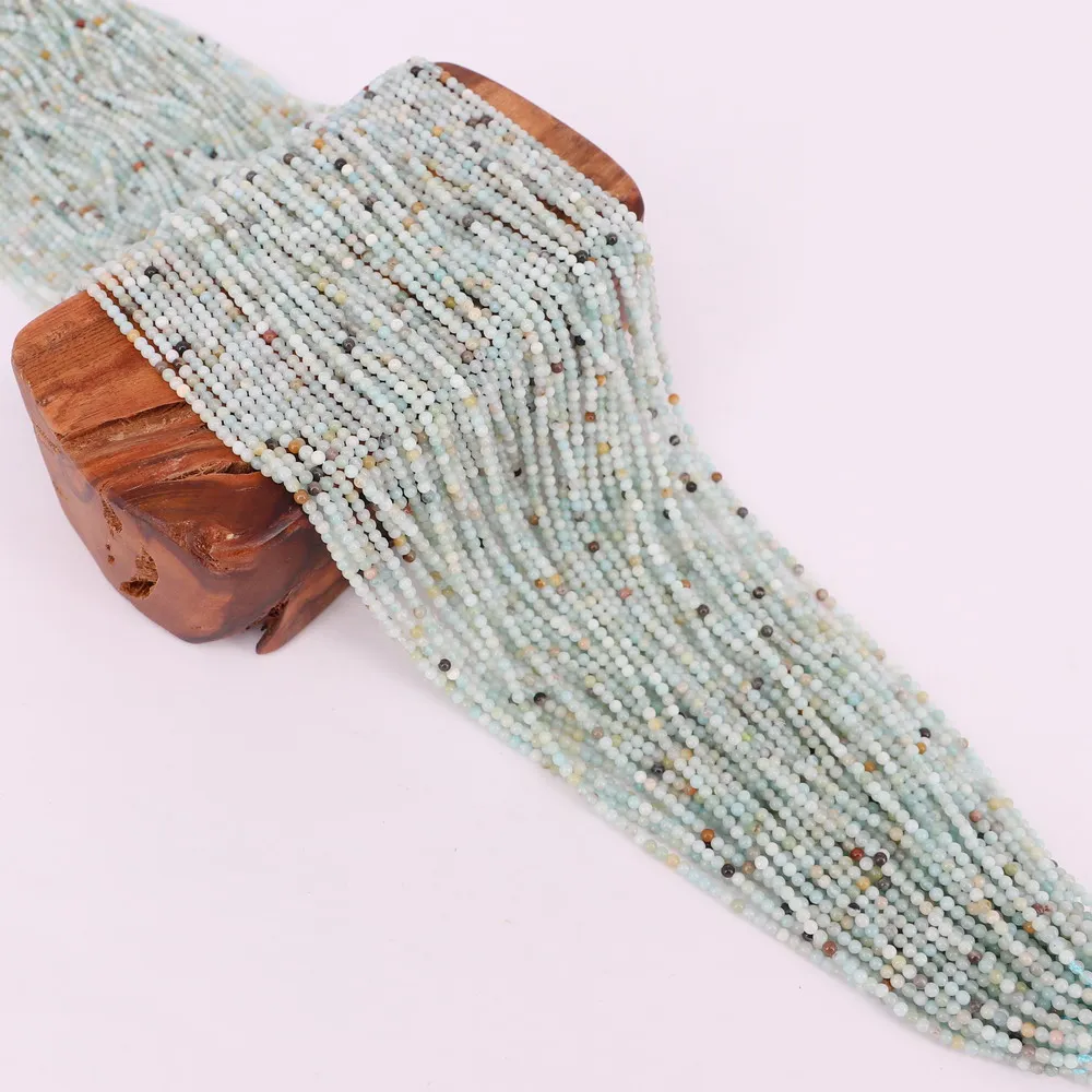 Круглые бусины из драгоценных камней 2 мм 3 Амазонит лабрадорит для ювелирных