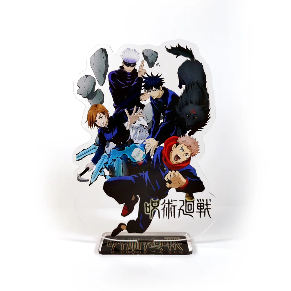 

Jujutsu Kaisen group Yuji Itadori Gojo Satoru Kugisaki Nobara Fushiguro Megumi GM acrylic stand figure model cake topper anime