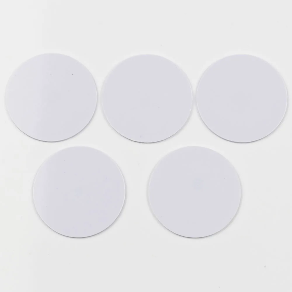 

5pcs/lot 25mm 13.56Mhz NFC Coin Cards Tags NFC 213 Chip PVC Waterproof For All NFC Phones