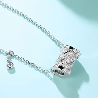 sterling silver 925 diamonds necklaces pendants wedding for women christmas silver wedding for jewelry vvs1 pendants gift