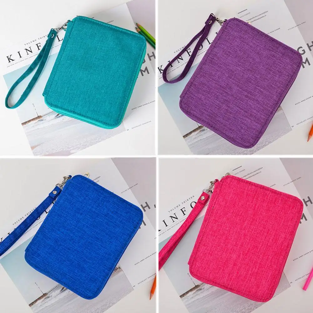 

Новинка, 72 цвета, 78 отверстий, чехол для карандаша с изображением искусства, Женский чехол для карандашей, сумка для ручек, канцелярская сумк...