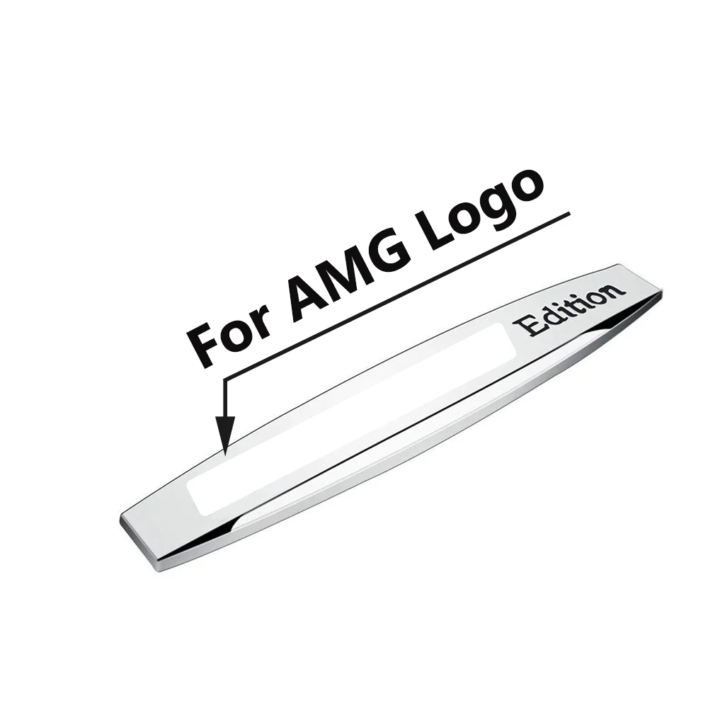 2 50 шт. Для AMG издание логотип значок на крыло Стикеры для Mercedes Benz A B C E S класс W201 W202