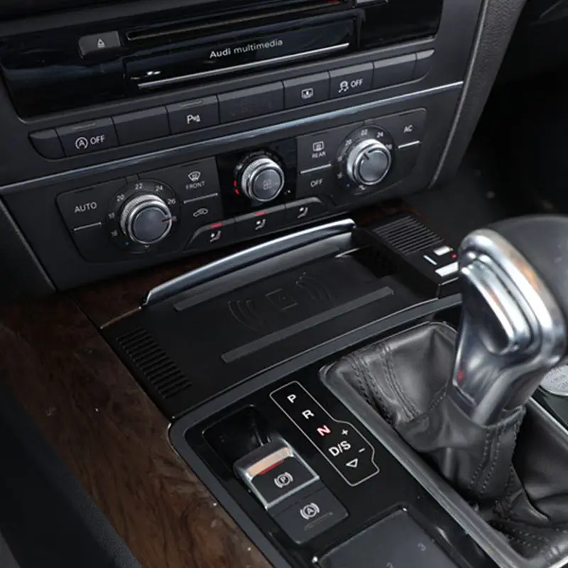 Автомобильное беспроводное зарядное устройство QI для Audi A6 C7 RS6 A7 2012-2018 держатель