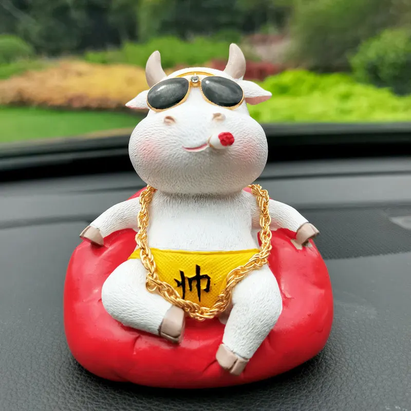 2021 год Китайский Зодиак быка изделия из смолы украшения для дома с Новым годом