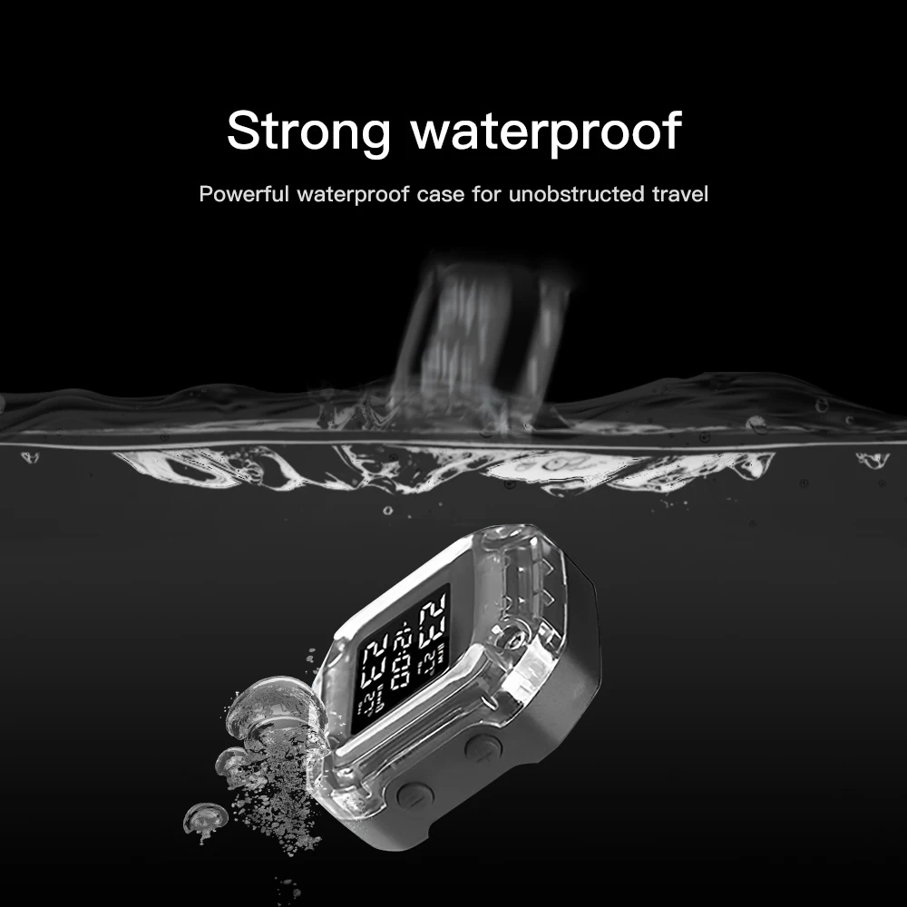 Монитор давления в шинах для мотоциклов TPMS ЖК дисплей цифровой экран Магнитная