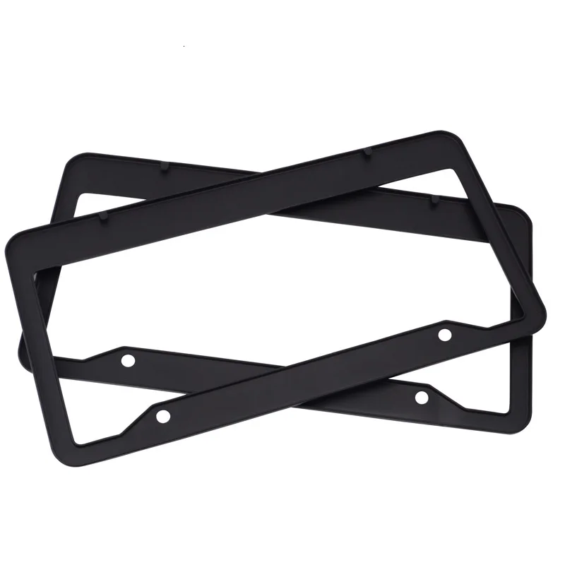 NS Modify 2PCS Car License Plate Frame Tag Cover Holder Only For USA Canada Auto Standard Black | Автомобили и мотоциклы