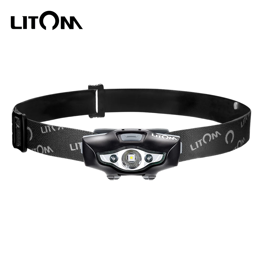Litom LHL2 ipx6 Водонепроницаемый светодиодный налобный фонарь 100 люменов 6 светильник с питанием от батареи АА для походов, кемпинга, улицы, чтения