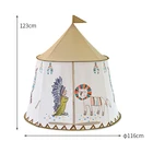Детская простая палатка игровой домик Крытый индийский юрты детская игра замок маленький лев животное раза игрушечная палатка От 0 до 6 лет
