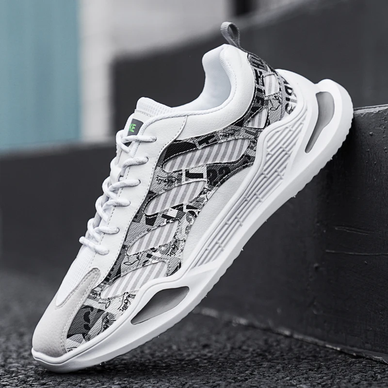 Men's casual shoes brand fashion sports high quality outdoor non-slip men's soft bottom white Zapatos | Обувь