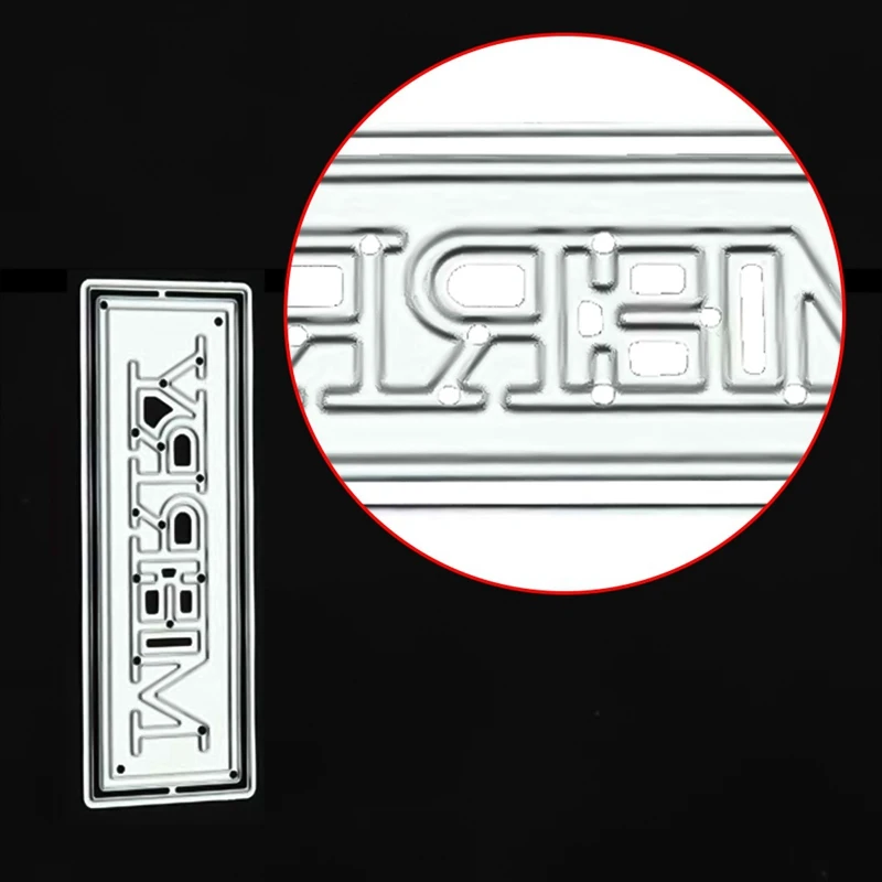 Новые металлические штампы для вырезания счастливая буква скрапбукинга бумаги