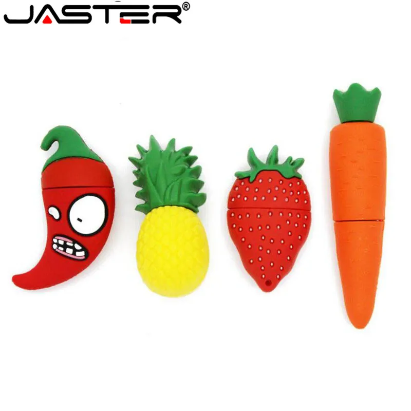 Usb флеш накопитель JASTER в виде клубники моркови ягод 8 ГБ 16 32 64 ГБ|memory stick|flash drivependrive
