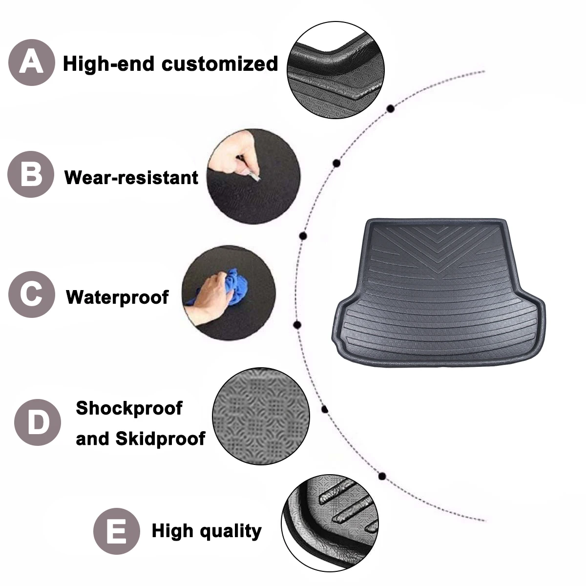 Автомобильный Ковер для заднего багажника противогрязевой чехол Subaru Outback 2010 2011