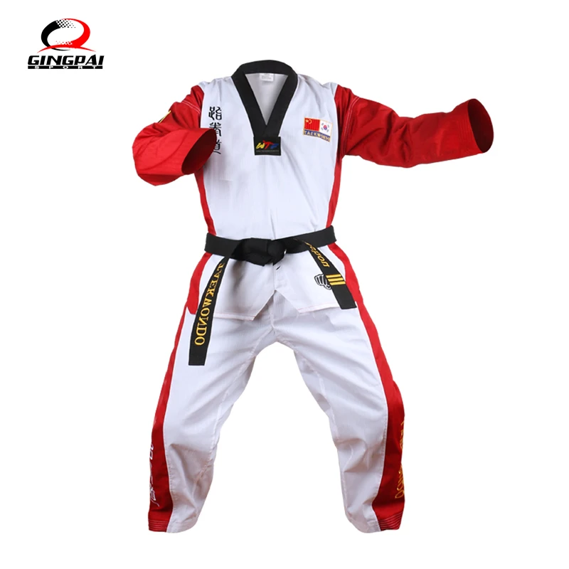 Высокое качество цветная форма для тхэквондо детей взрослых WTF tae kwon do добок